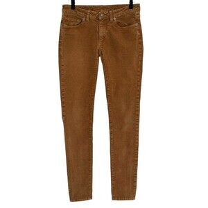 PATAGONIA Women's Size 27 Everyday Corduroy Pants 98% Organic Cotton Tan